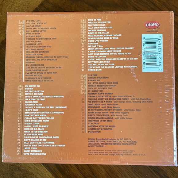 UNOPENED RAY CHARLES - COMPLETE COUNTRY & WESTERN RECORDINGS - 4 CD BOX SET - Picture 3 of 10